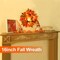 20LED Fall Thanksgiving Wreaths for Front Door Lights Fall